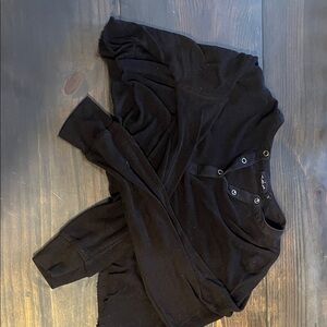 Black Long Sleeve Croptop